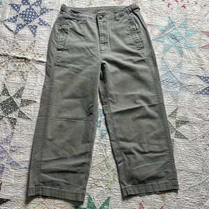 Old Navy Sage Green Wide-Leg Chinos